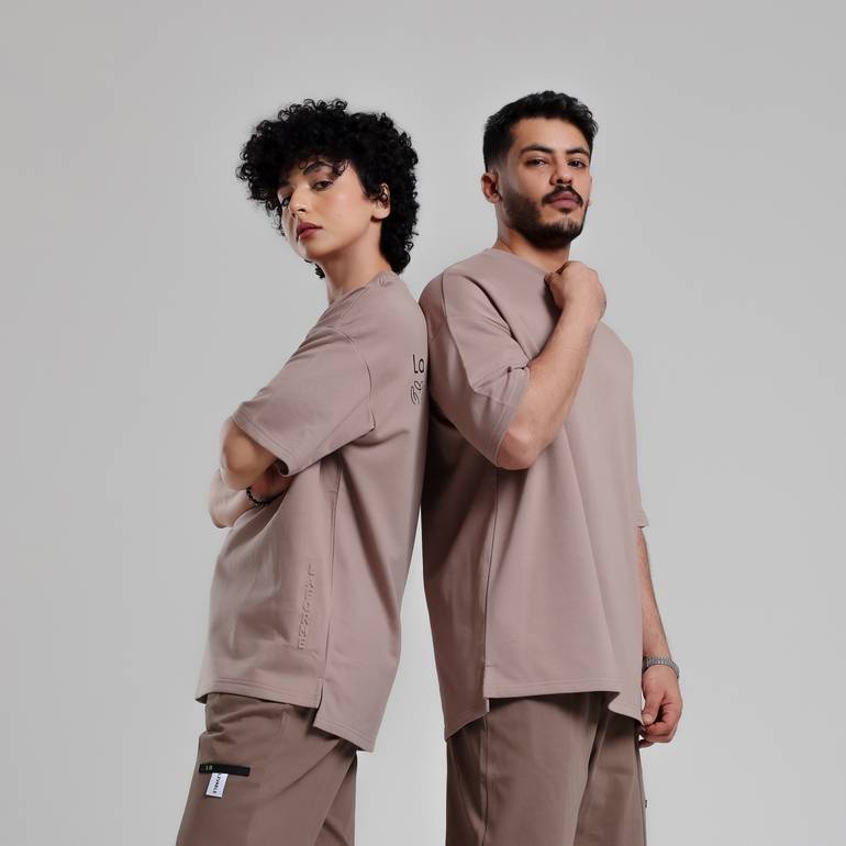 Sustainability Oversize T-Shirt (Brown) - XXL