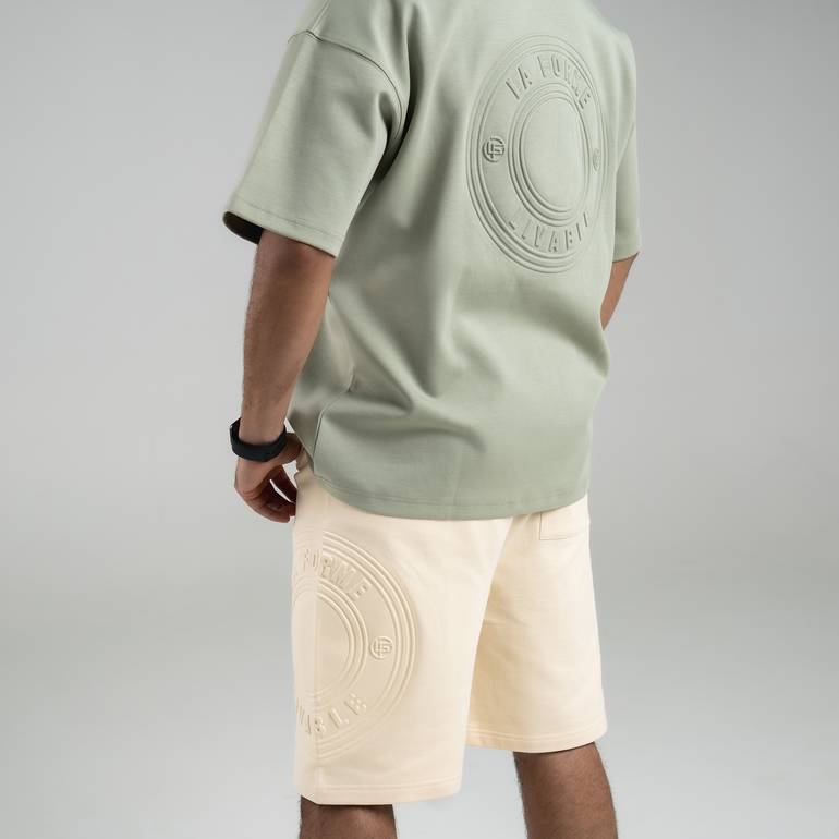 Embossed T-Shirt (Green) - L