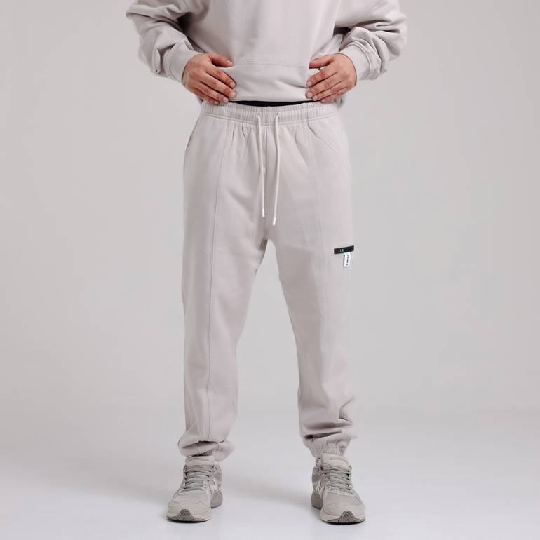  Pleated Joggers (Beige) - XL
