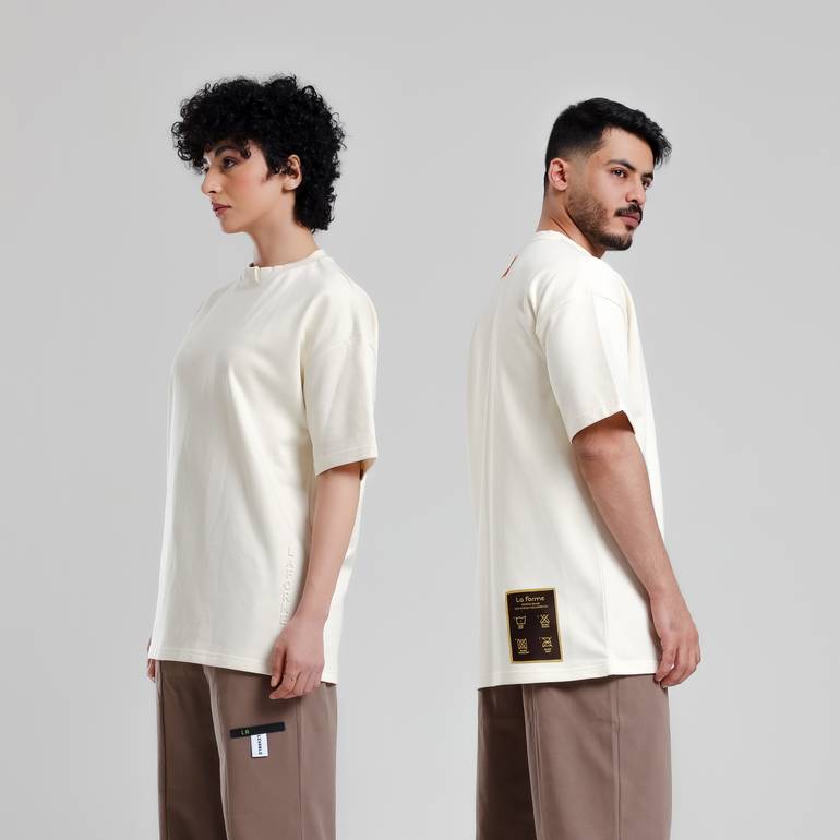 Limited-Edition Relaxed Fit T-Shirt (Creamy) - XL