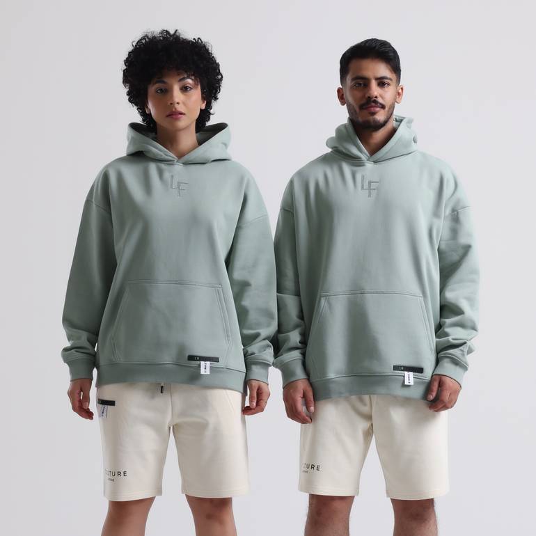 Sustainability Oversize Hoodie (Green) - XL