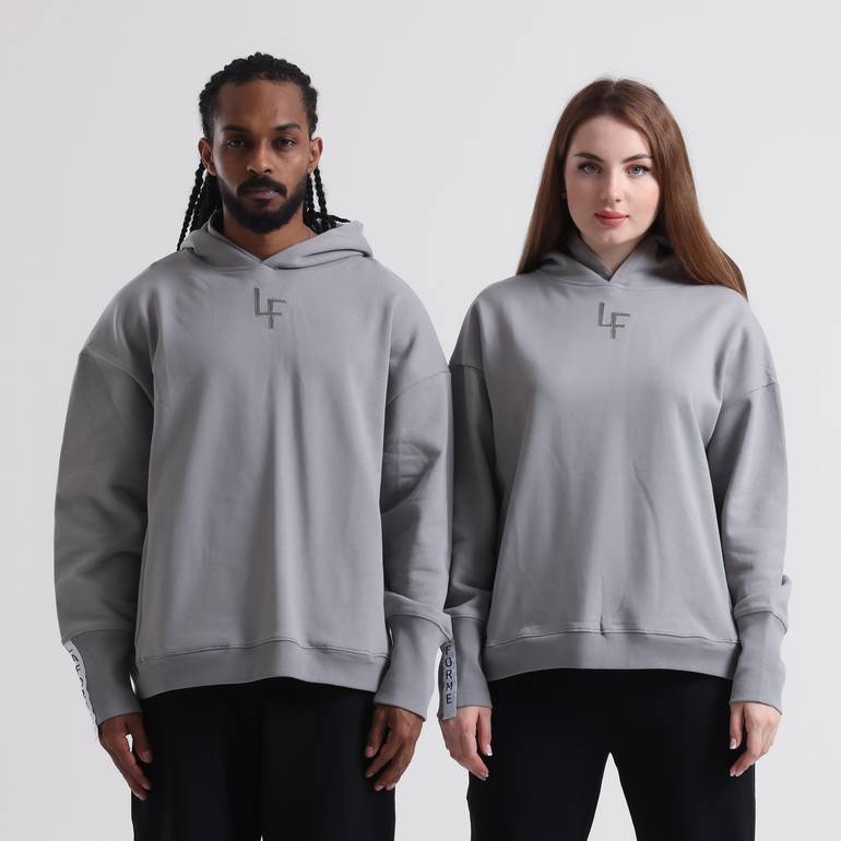 Limited-Edition Hoodie Oversize (Gray) - XL