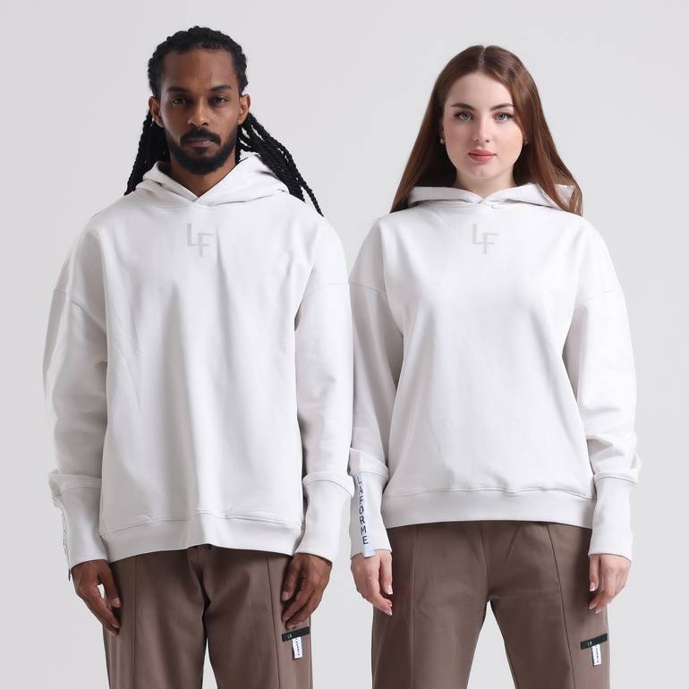 Limited-Edition Hoodie Oversize (Off-White) - L