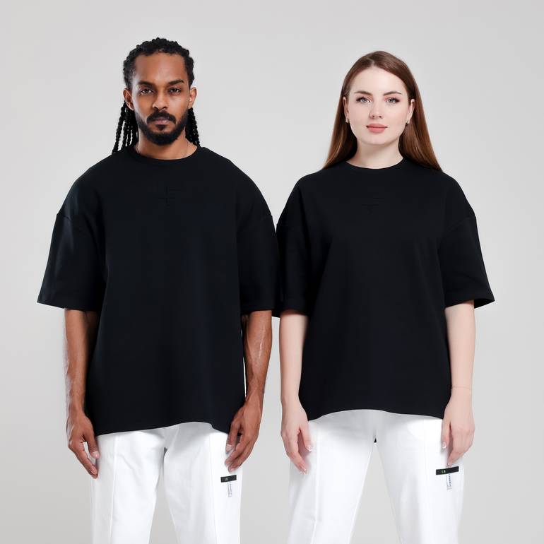  LF Simple Oversize T-Shirt (Black) - XL