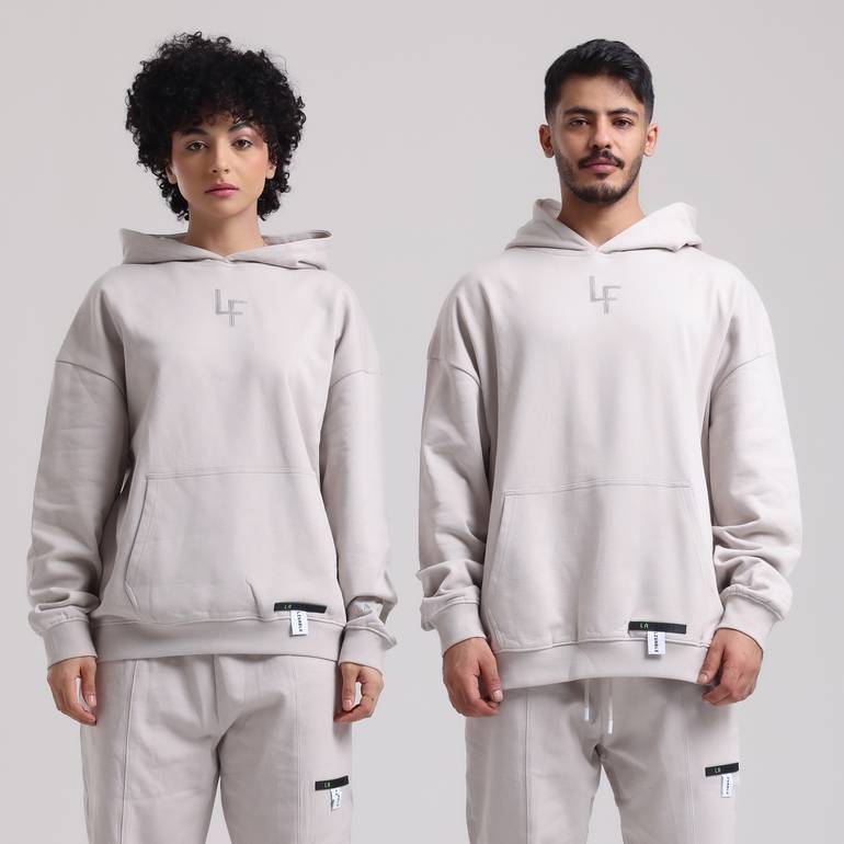 Sustainability Oversize Hoodie (Beige) - XL