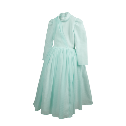 فستان العيد اخضر للمكلفات | الأزياء الموسمية 🍁