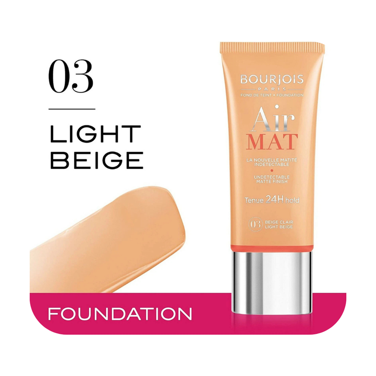 بورجوا إير مات كريم أساس 24 ساعة 03 لايت بيج 30 مل.