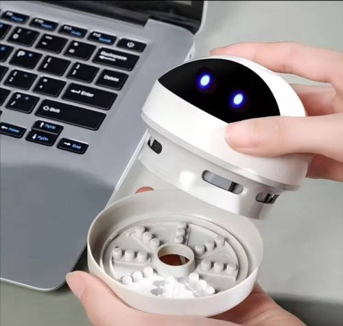 مكنسة مكتب صغيرة USB – تنظيف سريع للكيبورد والطاولة