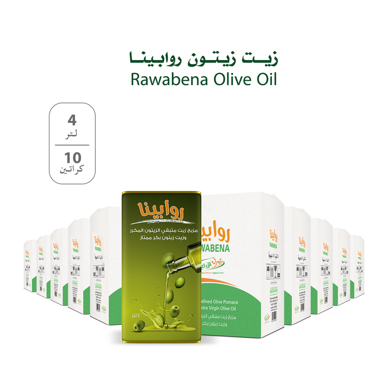  Rawabena Olive Oil 4 Liter - 10 Cartons (160 liter)