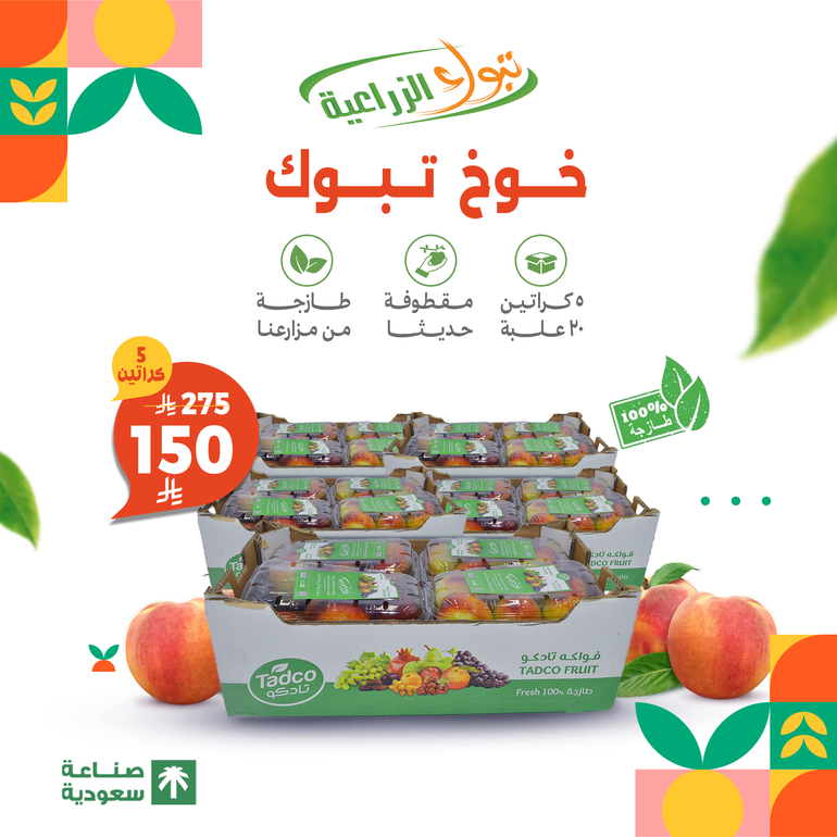 Tabuk Peaches 5 Cartons