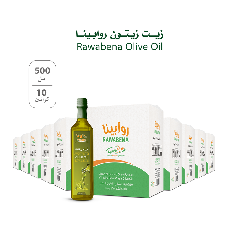 Rawabena Olive Oil 500 ML - 10 Cartons (60 liter)