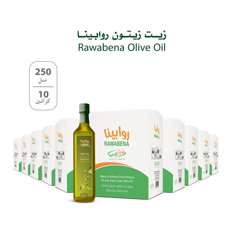 Rawabena Olive Oil 250 ML - 10 Cartons (30 liter)