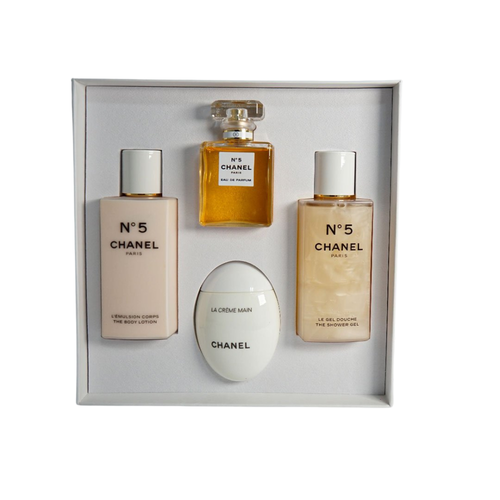 عطور  ميني شانيل N5 طقم اربع قطع  بارفيوم للنساء