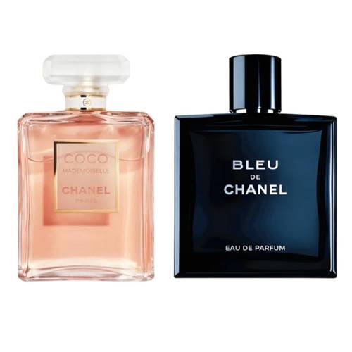 مجموعة شانيل (عطر بلو شانيل او دو بارفيوم رجالي 100مل+عطر كوكو او دو بارفيوم نسائي 100مل) عطر كوكو