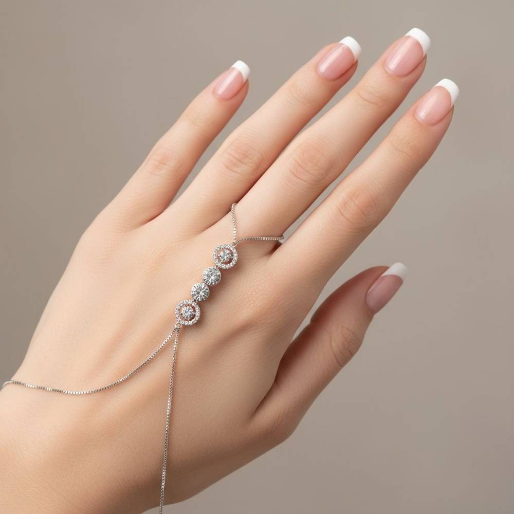 اسوارة الكف زركون مع علبة فخمة