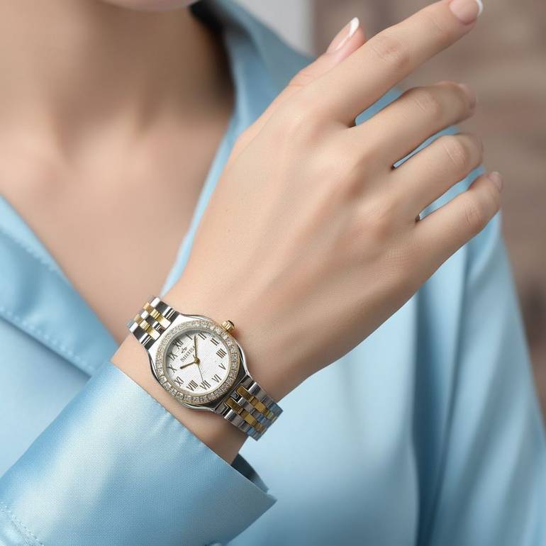 ساعة نسائية ضد الماء مع علبة فخمة