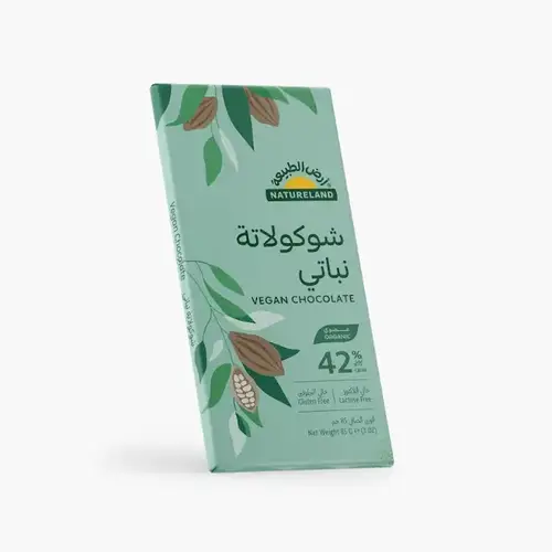 شوكولاتة نباتي - خالي اللاكتوز 85جم عضوي ارض الطبيعة