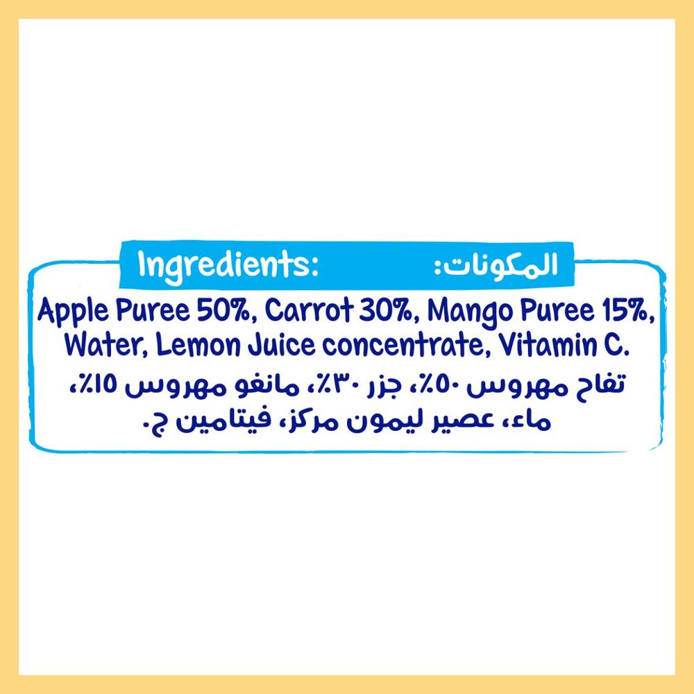 Cerelac Baby Food No Added Sugar 6 Months 90g - Apple, Carrot & Mango