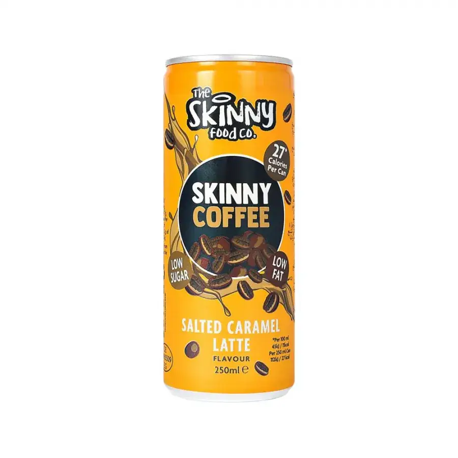 Skinny Salted Caramel Latte Coffee Low Fat & Sugar 250ml