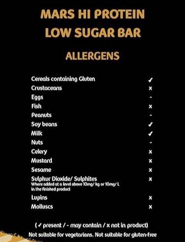 Mars Hi Protein Low Sugar Original 55g