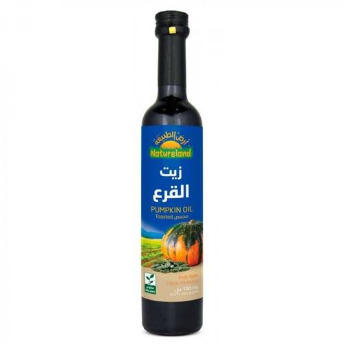 زيت القرع المحمص عضوي 100 مل ارض الطبيعة
