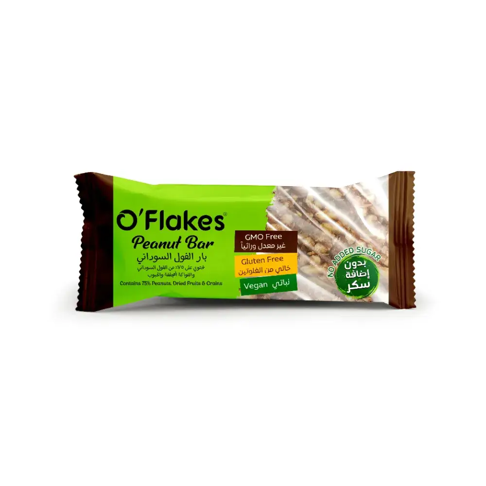 O’Flakes Natural Peanut Bar 30g