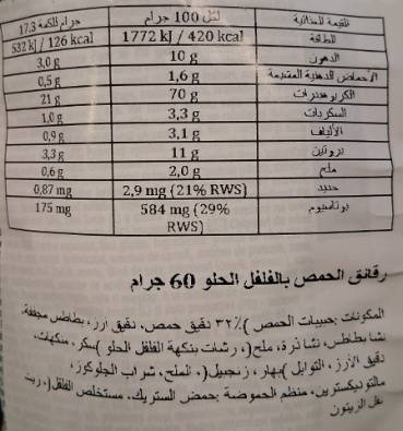 سونكو شيبس الحمص 60جم - سويت شيلي