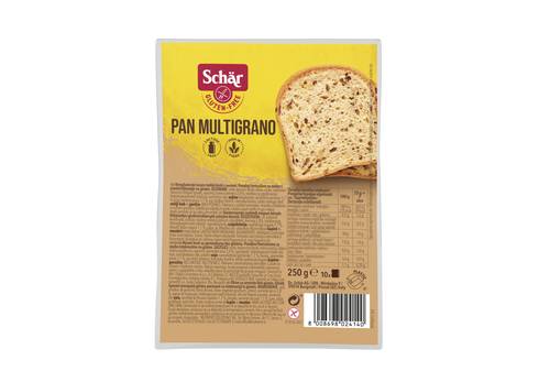 خبز بان ملتيقرينو متعدد الحبوب خالي الجلوتين 250 جم دكتور شار
