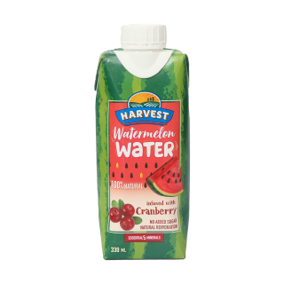 هارفست ماء البطيخ بدون سكر مضاف - 330مل -