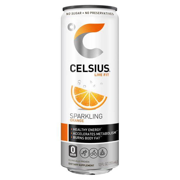 شراب سيلسيوس خالي السكر 355مل - برتقال فوار