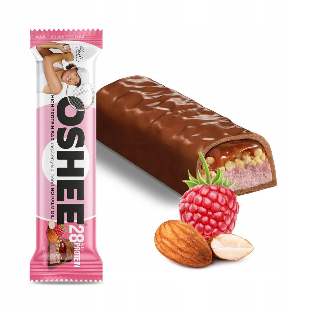 Oshee Raspberry & Almond High Protein Bar 49g