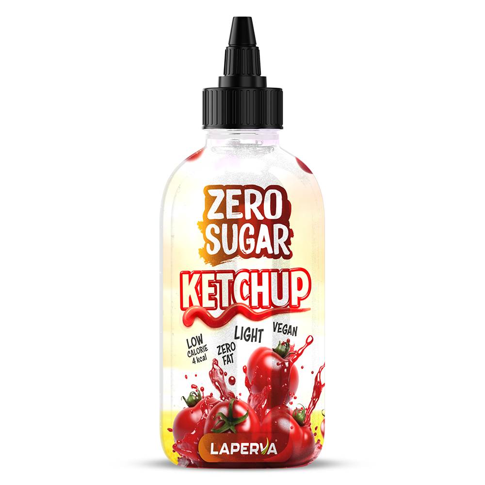 Laperva Zero Sugar Tomato Ketchup Sauce, 290 gm, Vegan, Keto-Friendly.