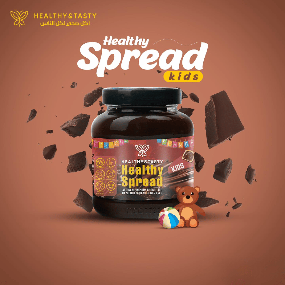 Tasty Spread African Hazelnut Chocolate - Sugar-Free - 375g Healthy & Tasty