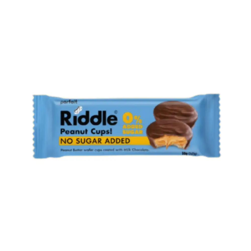 Riddle Snack Peanut Wafer Cups No Added Sugar 50g