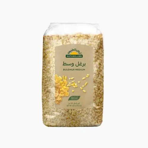 برغل وسط عضوي 500جم ارض الطبيعة