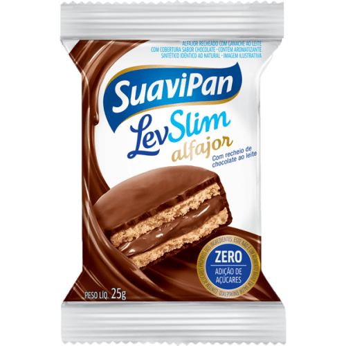 سوفيبان بيسكويت مغطى و محشو بالشوكولاته خالي من السكر 25 جم SuaviPan