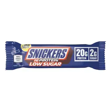 (Pack of 12) Snickers Hi Protein Low Sugar Dark Chocolate Bars 57g