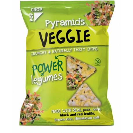 رقائق الذرة مع البازلاء والعدس Pyramids VEGGIE gluten-free vegan