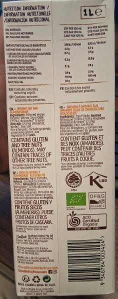 Nutty Bruce Nutty Bruce Almond & Oat 1L