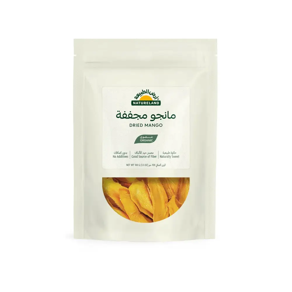 Organic Dried Mango No Sugar Added 100g Natureland
