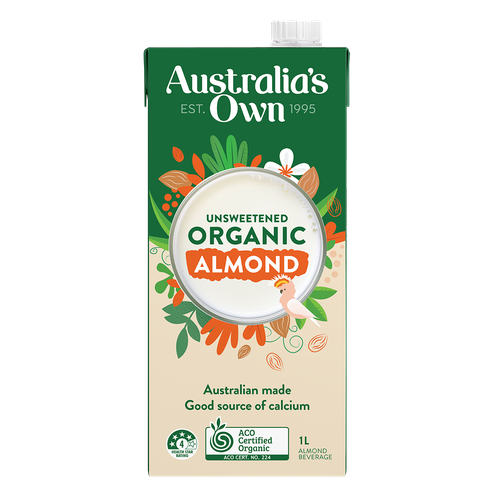 حليب اللوز العضوي غير محلى 1لتر Australia's Own  - حبة