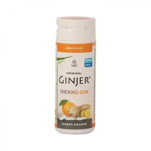 Ginjer Gum علكة زنجبيل بالبرتقال خالية من السكر 30جم
