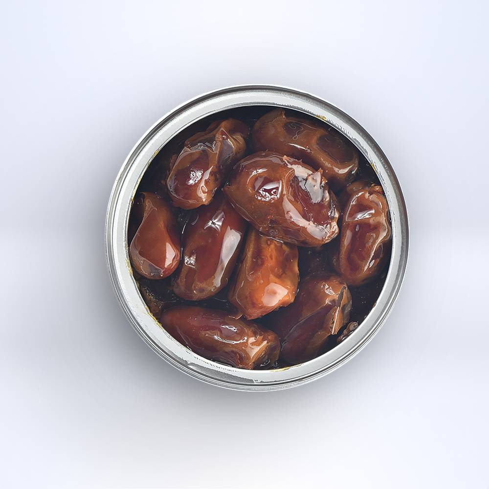 Khalas Dates with Molasses Pitted in Metal Cans 200x2g Tamrland