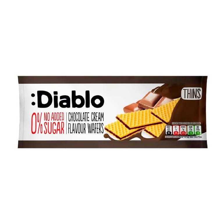 ويفر ديابلو بنكهة الشوكولاتة %0 سكر مضاف 150 جرام