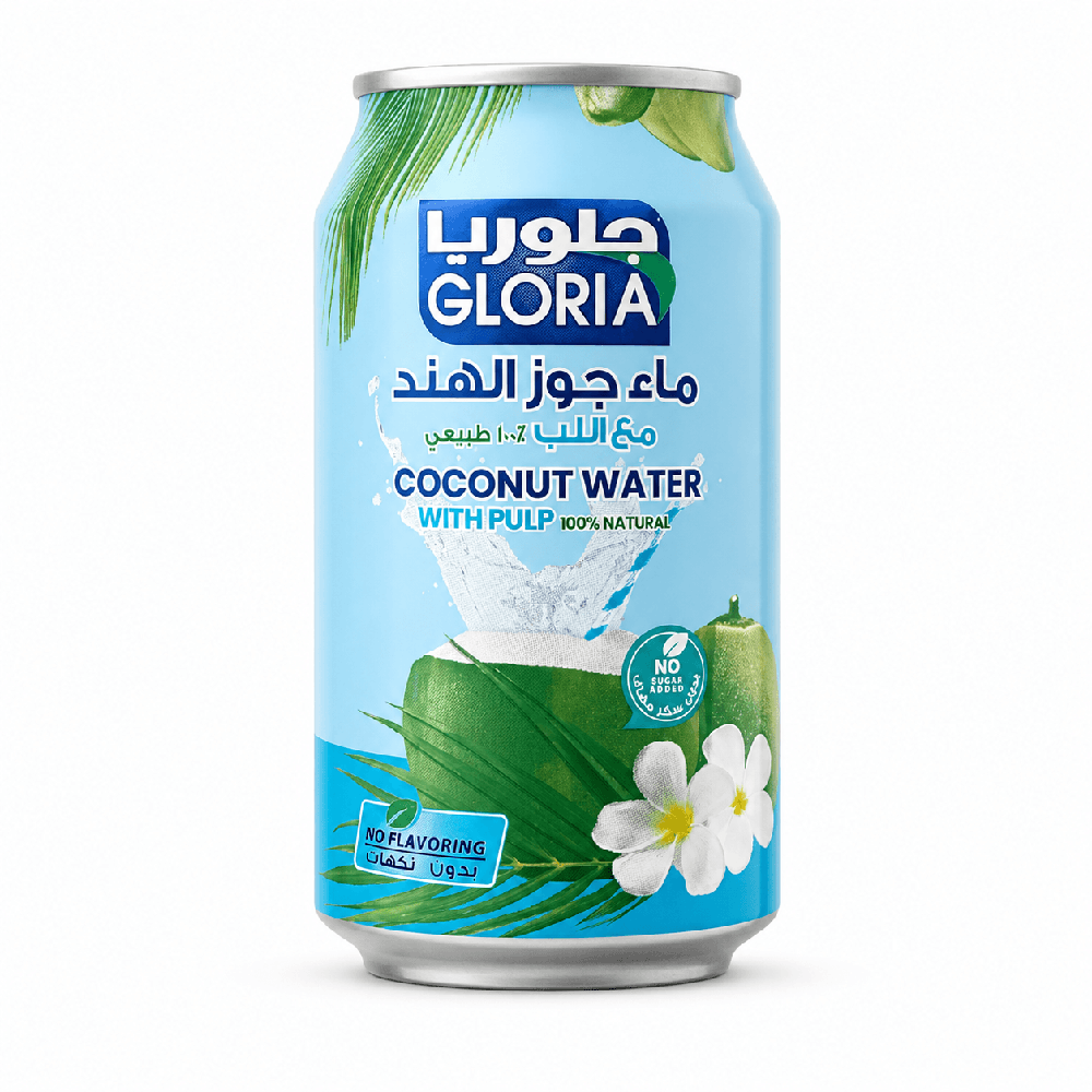 Gloria Natural Coconut Water with Pulp No Added Sugar 310ml