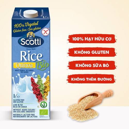 حليب الأرز مع الكينوا عضوي خالي الجلوتين 1لتر سكوتي
