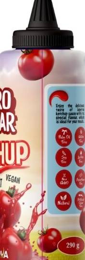 Laperva Zero Sugar Tomato Ketchup Sauce, 290 gm, Vegan, Keto-Friendly.