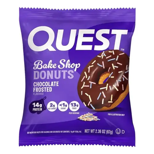 Quest Protein Frosted Donut, Chocolate, 67g