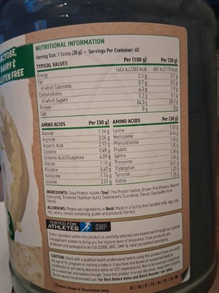 Applied Nutrition - Critical Plant Protein Powder - 1.8kg