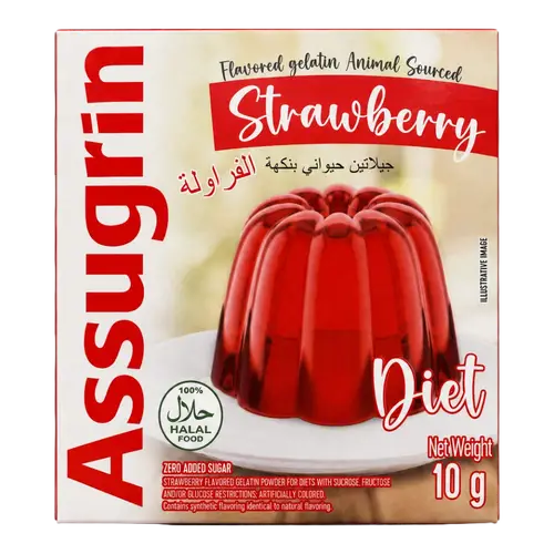 أسوغرين جيلاتين دايت بنكهة الفراولة 10 جم